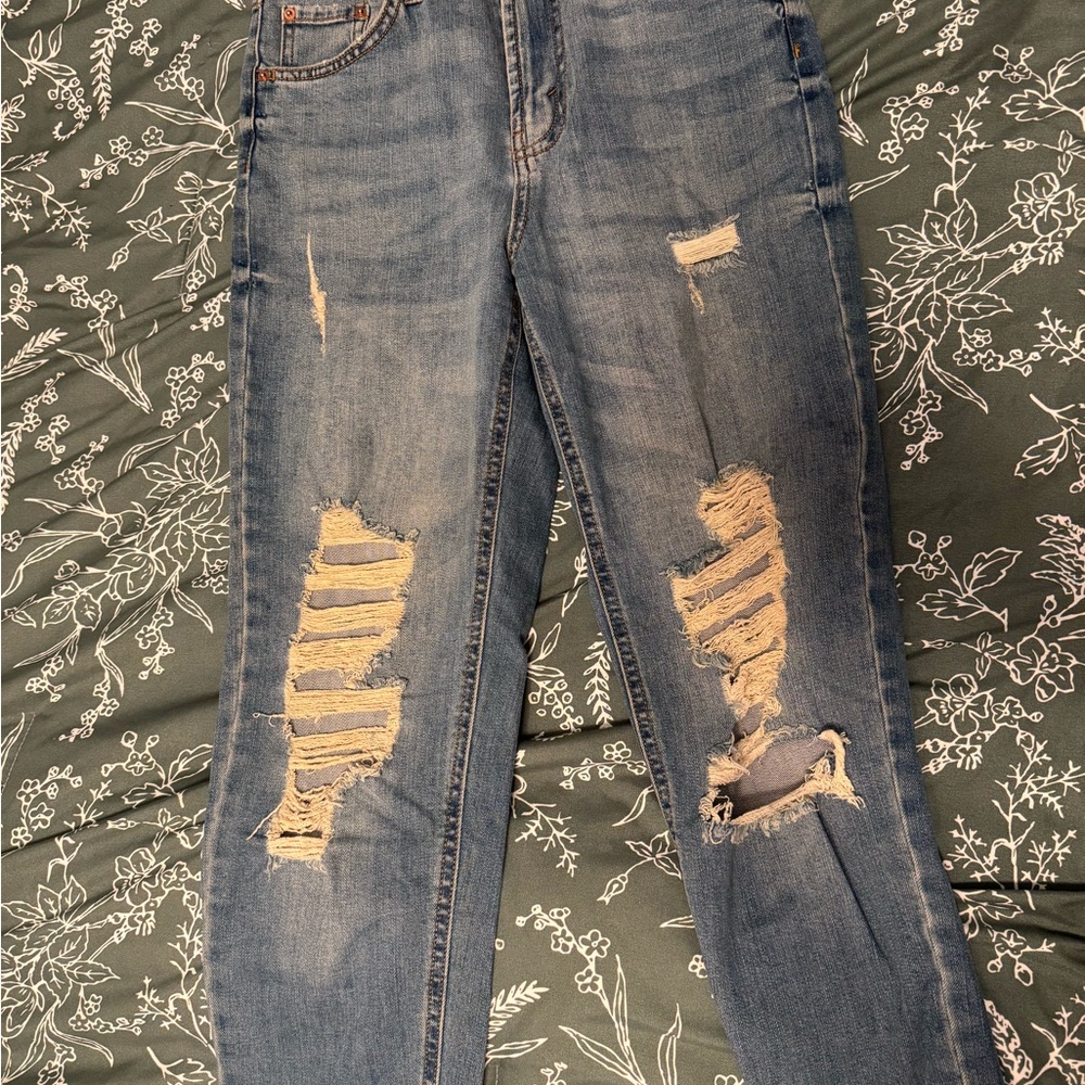Wild Fable Distressed Blue Skinny Jeans
